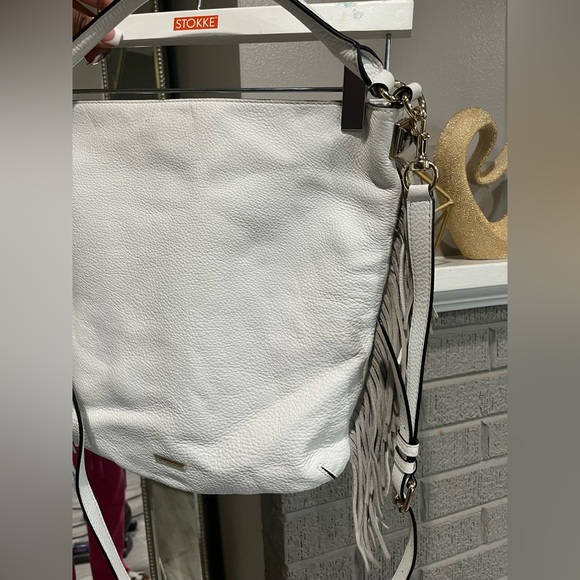 Rebecca Minkoff White Fringe Shoulder Bag - Picture 4 of 5